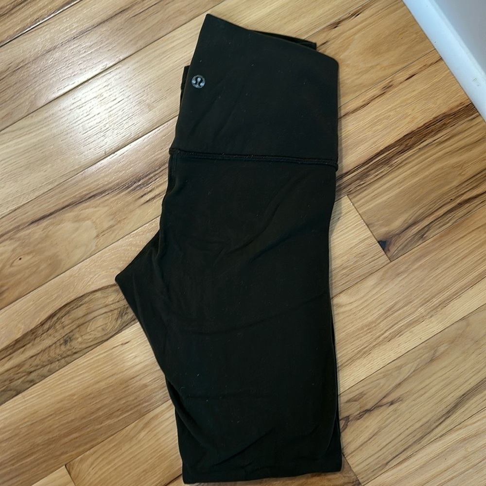 Lululemon Align Pants 28” Size 6 - Dark Green
